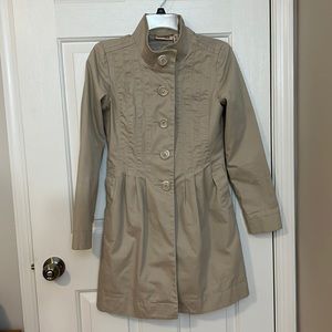 DKNY jeans petites size US S petite Tan trench coat